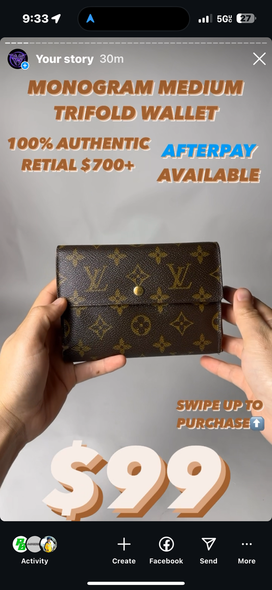 3 LV WALLETS 1 LV HANDBAG BUNDLE