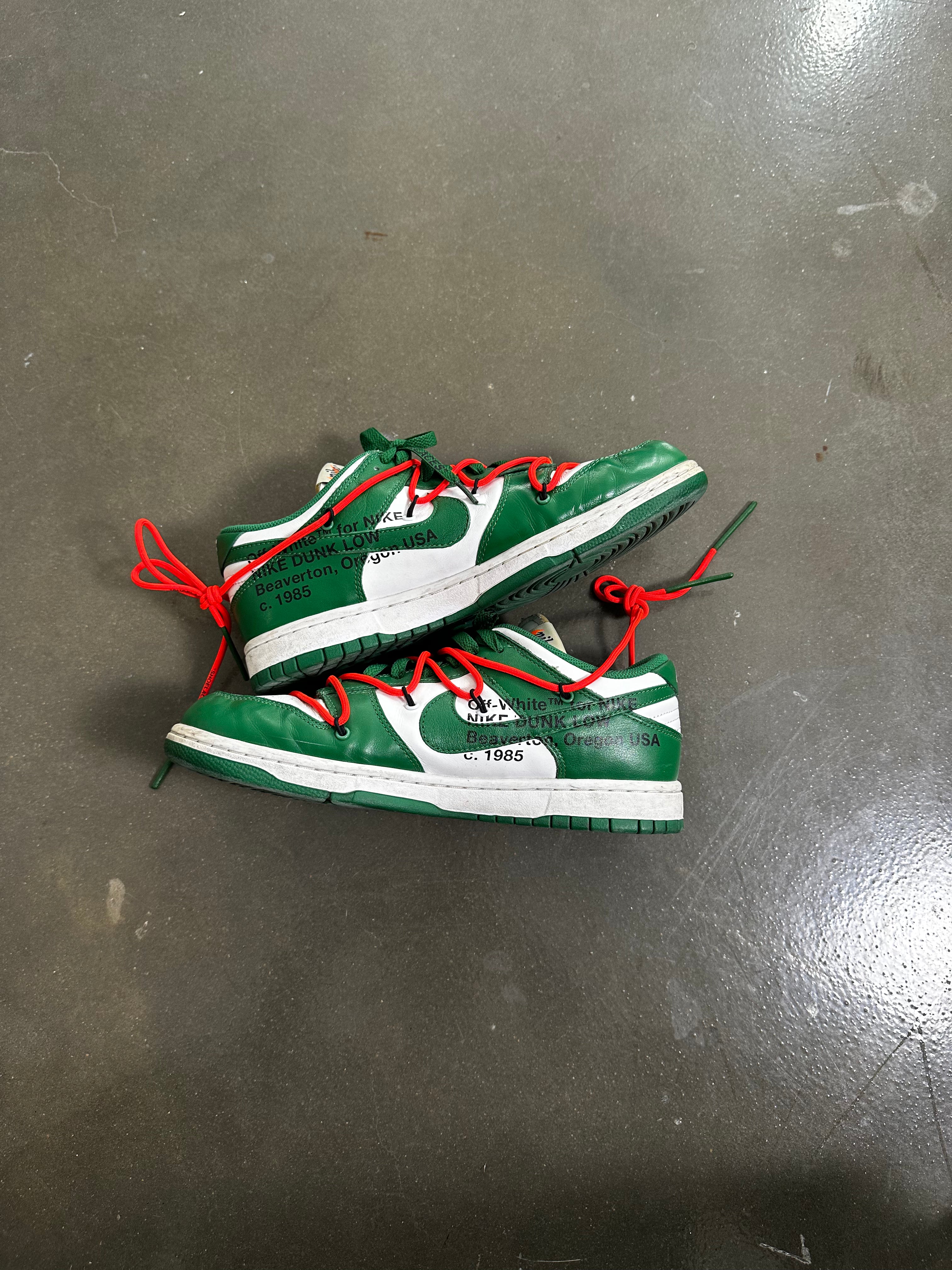 OW PINE GREEN DUNK LOW (10)