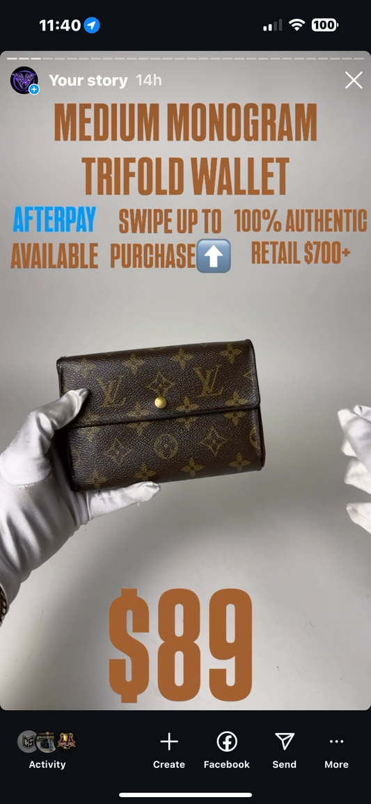 LV MEDIUM TRIFOLD WALLET